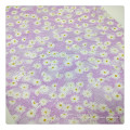 Tissu de cire africain tissu 6 yards Tissu à imprimé personnalisé tissu imprimé floral violet